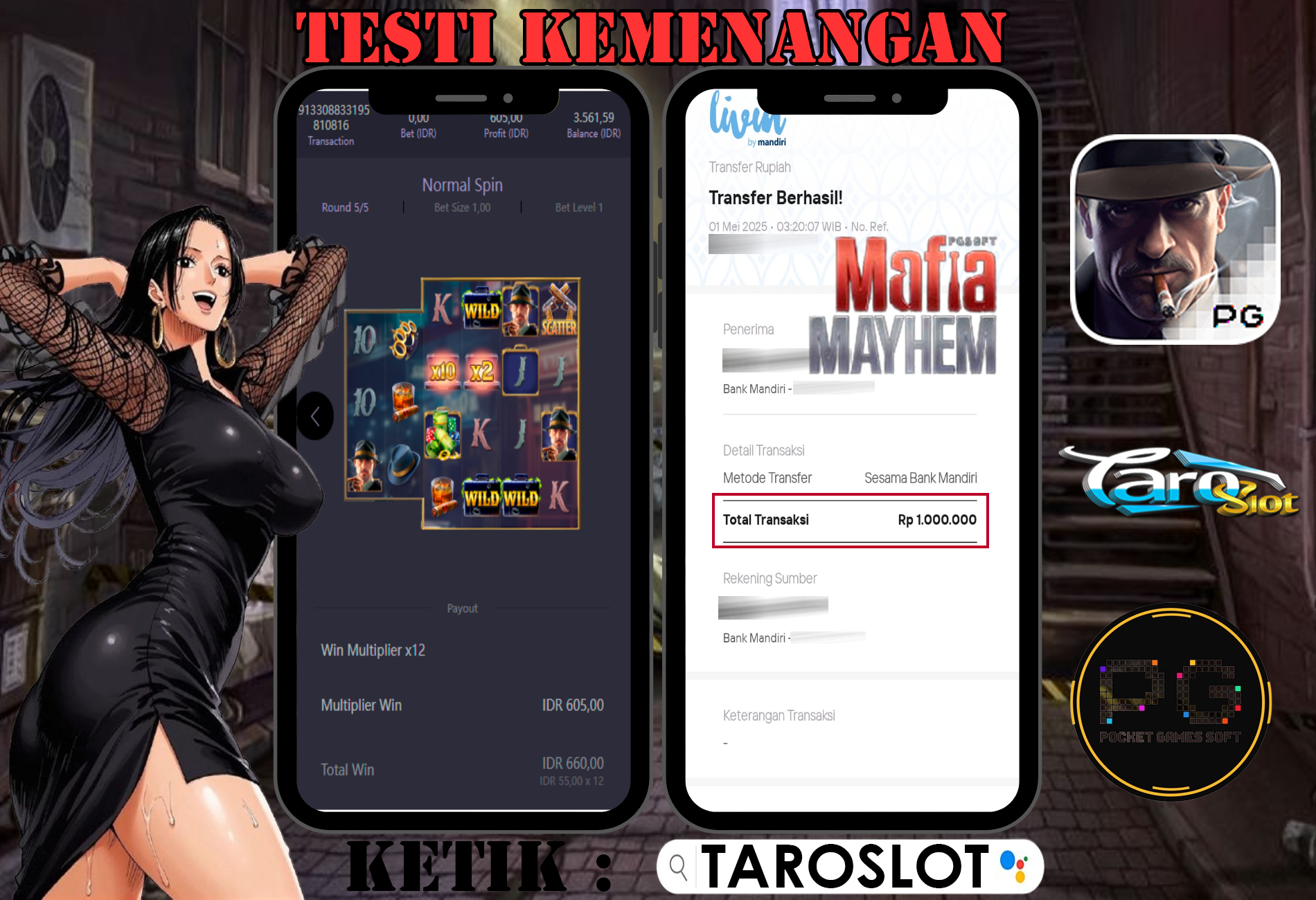 TAROSLOT : Bukti Kemenenangan Mafia Mayhem PG Soft