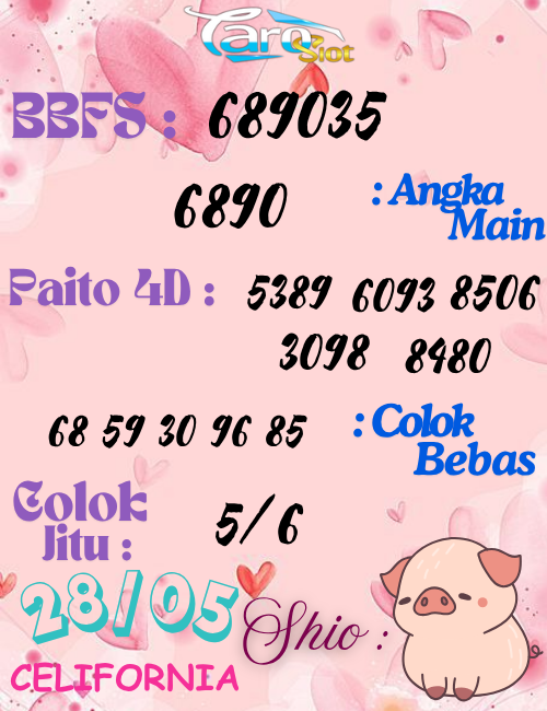 Prediksi Syair Pasaran California 28 Mei 2025