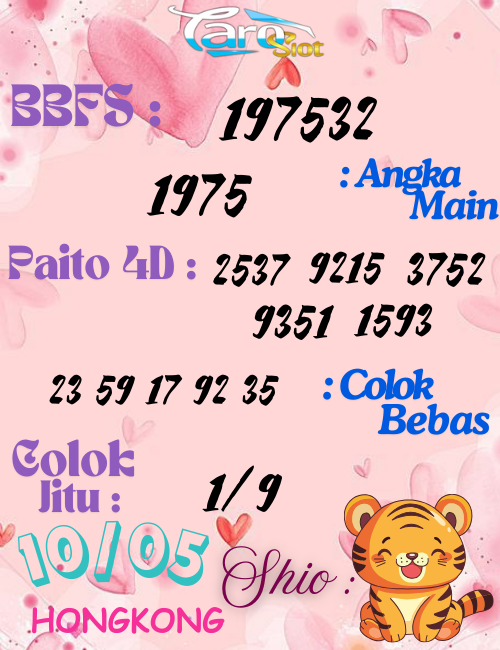 Prediksi Syair Pasaran Hongkong 10 Mei 2025