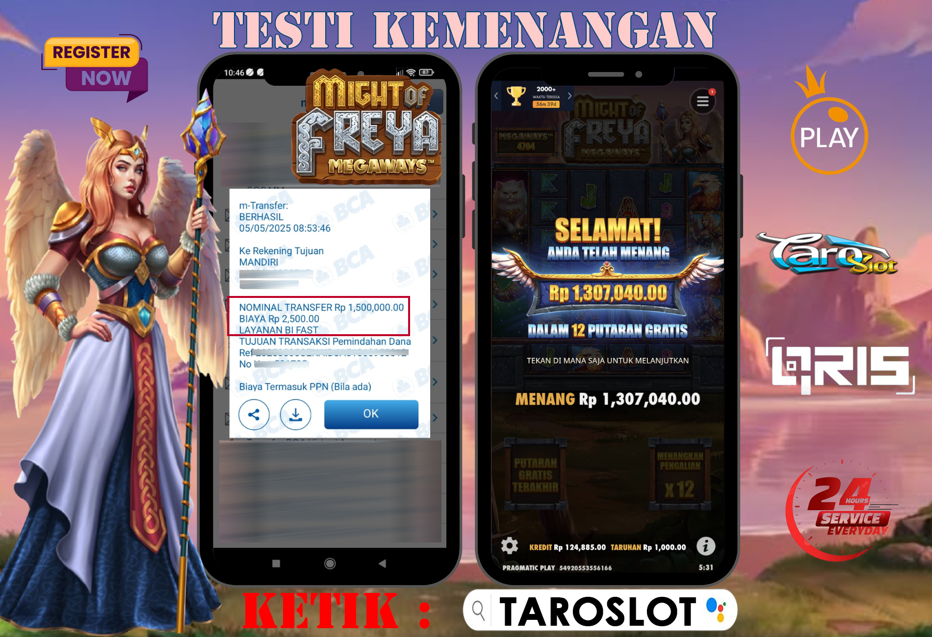TAROSLOT : Kemenangan Might Of Freya Megaways