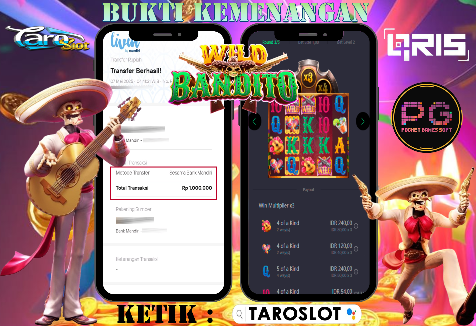 TAROSLOT : Bukti Kemenanan Wild Bandito