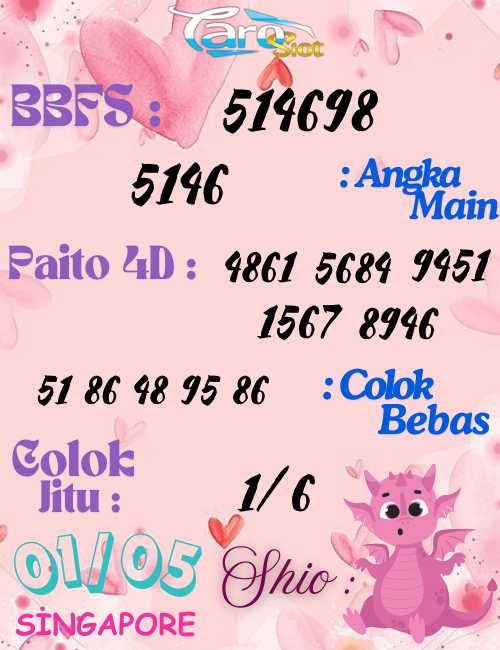Prediksi Syair Pasaran Singapore 01 Mei 2025