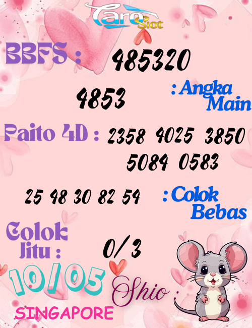 Prediksi Syair Pasaran Singapore 10 Mei 2025