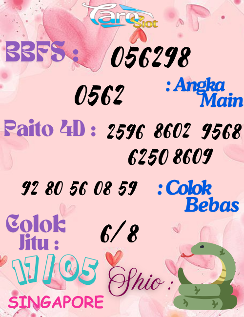 Prediksi Syair Pasaran Singapore 17 Mei 2025