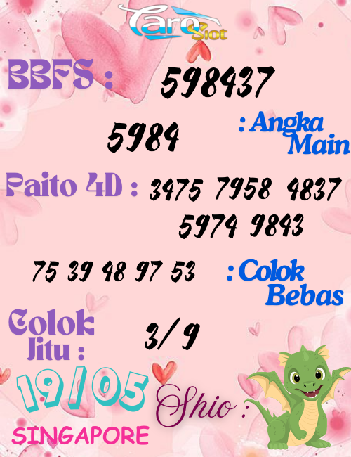 Prediksi Syair Pasaran Singapore 19 Mei 2025