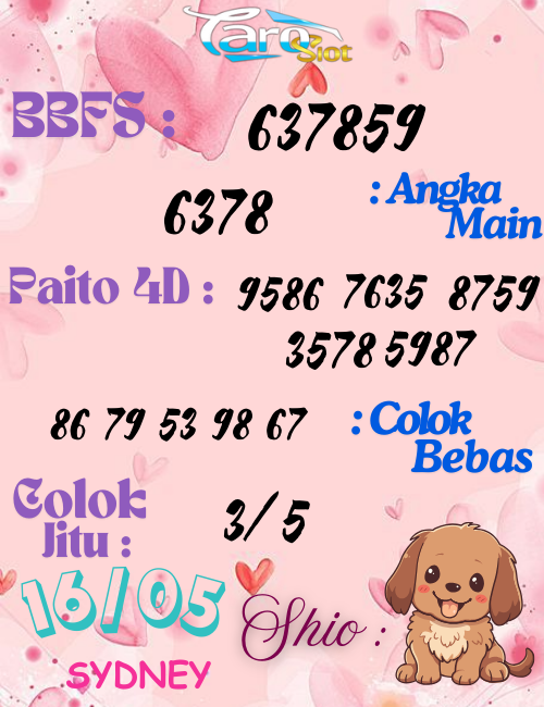 Prediksi Syair Pasaran Sydney 16 Mei 2025
