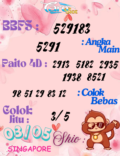 Prediksi Syair Pasaran Singapore 03 Mei 2025